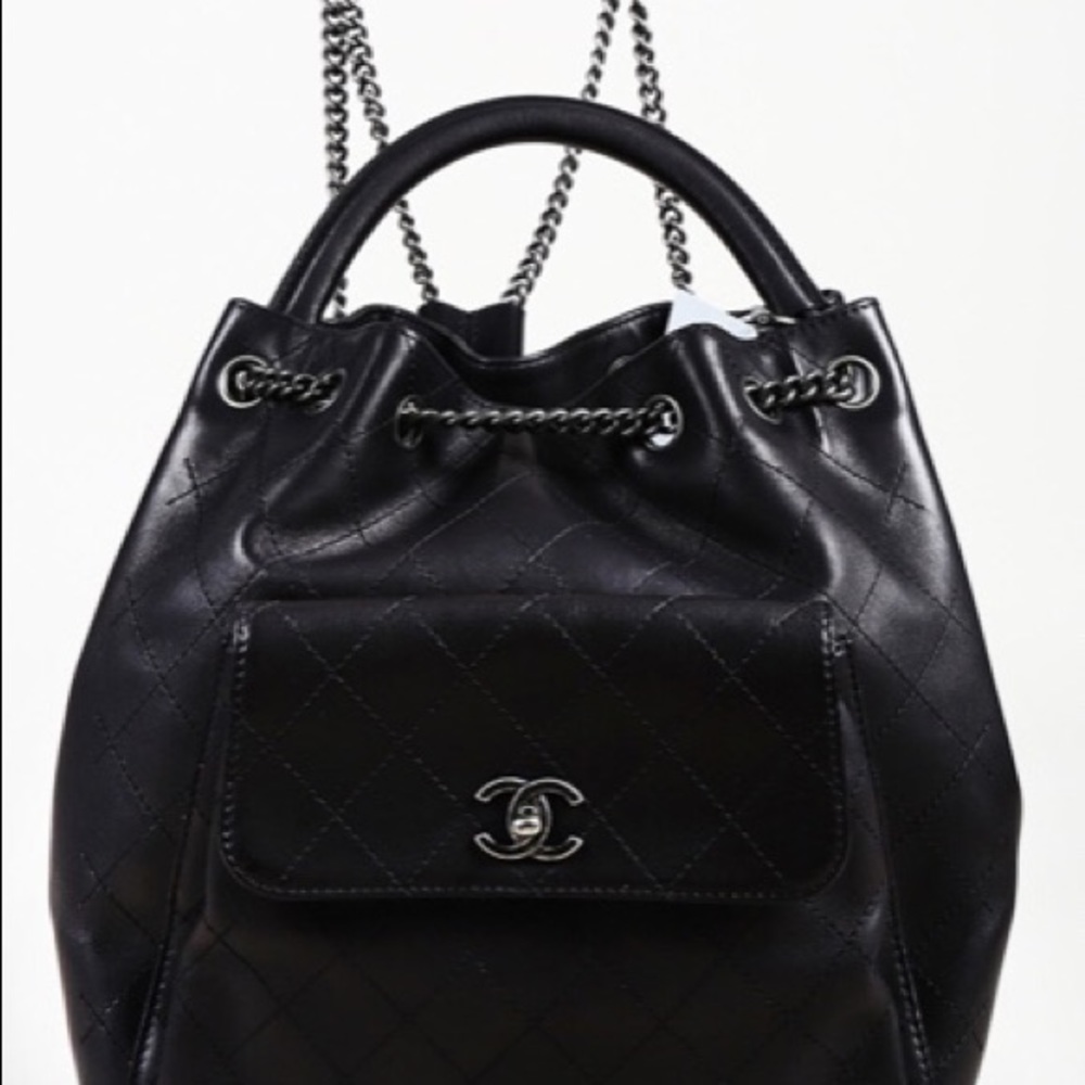 Quilted Lambskin Leather "Urban Luxury" Backpack